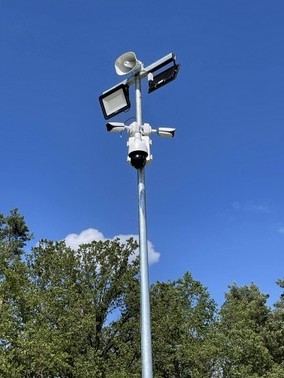 kamery IP - montaz na słupie